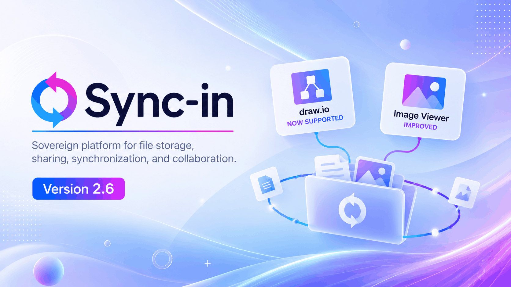 Sync-in 2.6 introduces draw.io support and an improved image viewer