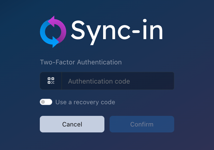 Sync-in Auth TwoFA
