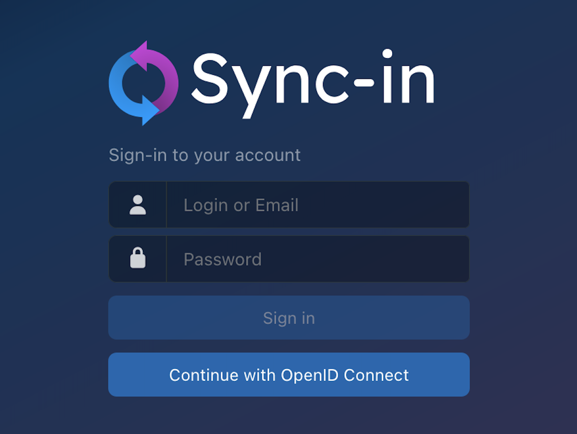 Sync-in Auth OIDC