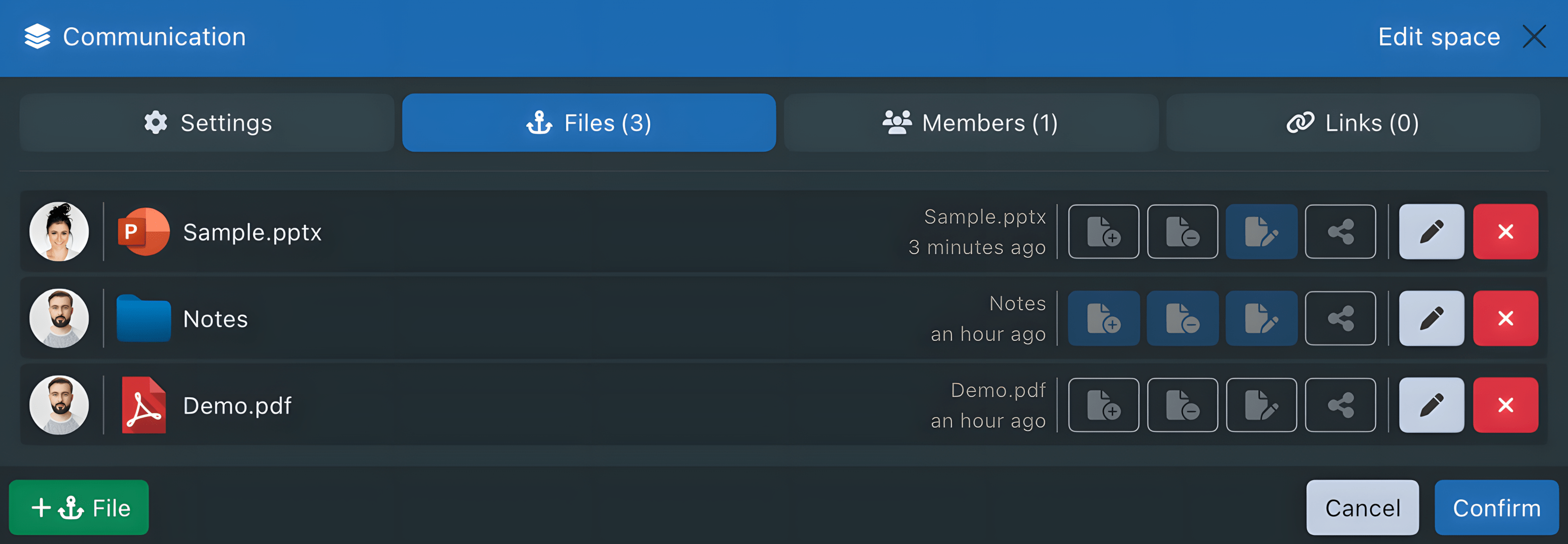 anchor file management
